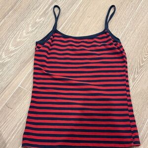 Brandy Melville Red and Black Striped Camisole